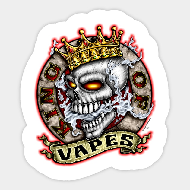 King Of Vapes Sticker by linkartworks